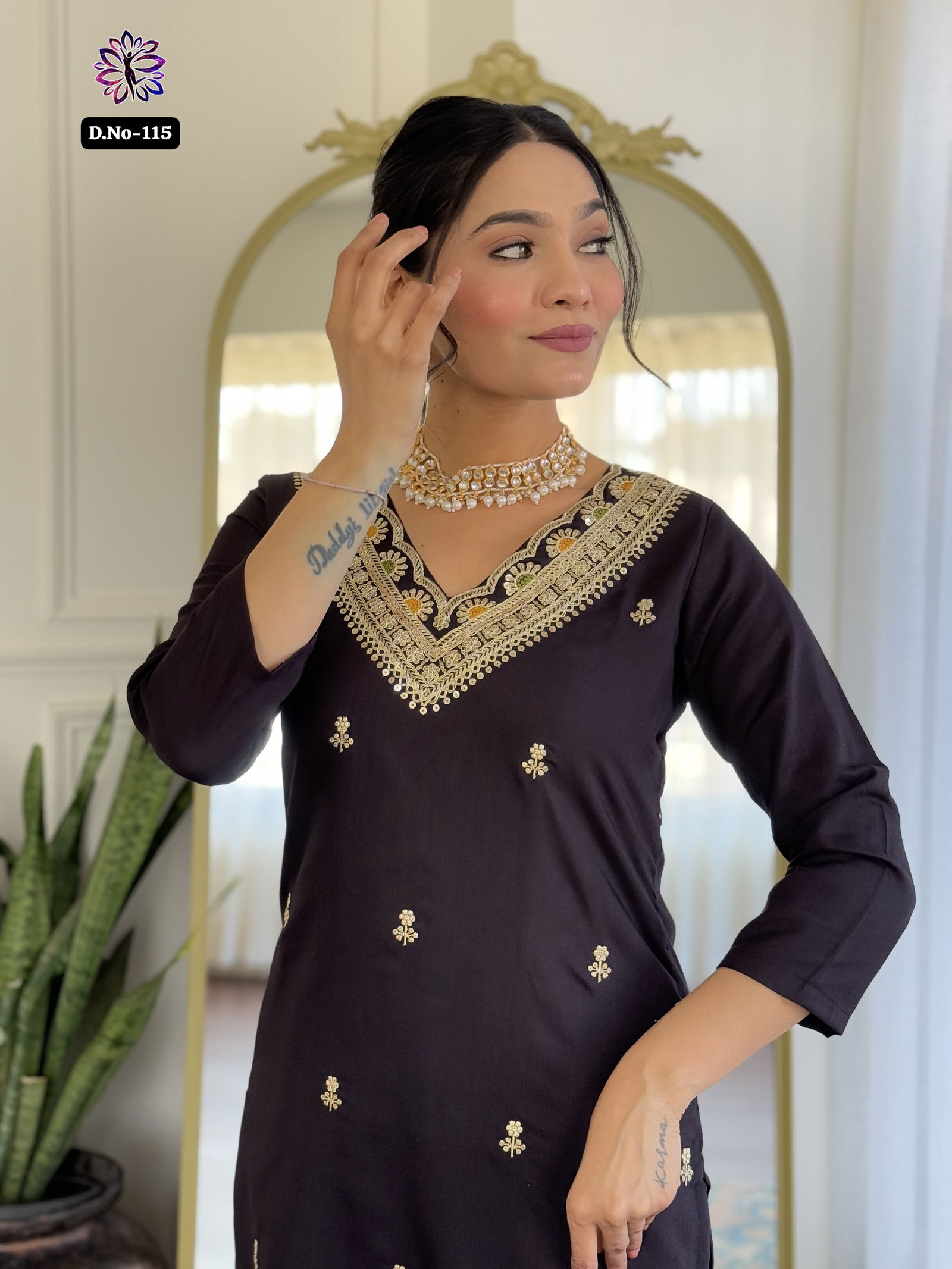 KF 115 Kalaai Viscose Slub Kurti With Bottom Dupatta Orders In India